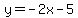 y+=+-2x+-+5