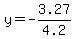 y+=+-3.27%2F4.2+