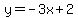 y+=+-3x+%2B+2