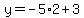 y+=+-5%2A2+%2B+3