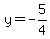 y+=+-5%2F4