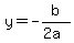 y+=+-b%2F%282a%29+