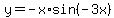 y+=+-x%2Asin%28-3x%29