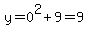 y+=+0%5E2+%2B+9+=+9
