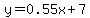 y+=+0.55x+%2B+7