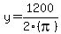 y+=+1200%2F2%28pi%29