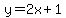 y+=+2x+%2B+1