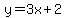 y+=+3x%2B2