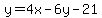 y+=+4x-+6y+-21%29