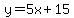 y+=+5x%2B15