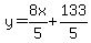 y+=+8x%2F5+%2B+133%2F5