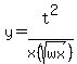 y+=+t%5E2%2Fx%28sqrt%28wx%29%29