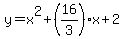 y+=+x%5E2+%2B+%2816%2F3%29x+%2B+2