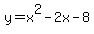 y+=+x%5E2-2x-8