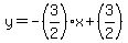 y++=++-%283%2F2%29x+%2B+%283%2F2%29