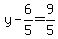 y+-+6%2F5+=+9%2F5