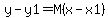 y+-+y1+=+M%28x+-+x1%29