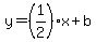 y+=+%281%2F2%29x%2Bb