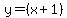 y+=+%28x%2B1%29