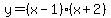 y+=+%28x-1%29%28x%2B2%29