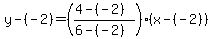 y-%28-2%29=%28%284-%28-2%29%29%2F%286-%28-2%29%29%29%28x-%28-2%29%29