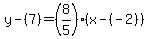 y-%287%29=%288%2F5%29%28x-%28-2%29%29