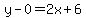 y-0=2x%2B6