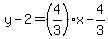 y-2=%284%2F3%29%2Ax-4%2F3