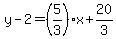 y-2=%285%2F3%29%2Ax%2B20%2F3