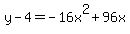 y-4=-16+x%5E2%2B96+x