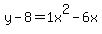 y-8=1+x%5E2-6+x