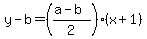 y-b=%28%28a-b%29%2F2%29%28x%2B1%29