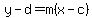 y-d=m%28x-c%29
