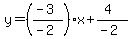 y=%28%28-3%29%2F%28-2%29%29x%2B%284%29%2F%28-2%29