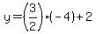y=%283%2F2%29%2A%28-4%29%2B2