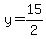 y=15/2