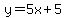 y=5x%2B5