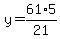 y=61%2A5%2F21