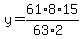 y=61%2A8%2A15%2F%2863%2A2%29