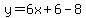 y=6x%2B6-8