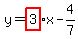 y=highlight%283%29x-4%2F7