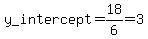 y_+intercept+=+18%2F6+=+3