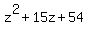 z^2+15z+54