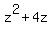 z^2+4z