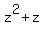 z^2+z