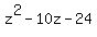 z%5E2-10z-24