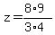 z+=+%288%2A9%29%2F%283%2A4%29