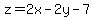 z+=2x+-+2y+-7