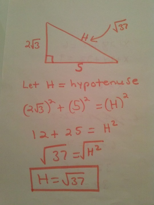 Legs of a Right Triangle