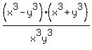 %0D%0A%28x%5E3-y%5E3%29%28x%5E3%2By%5E3%29%2F%28x%5E3y%5E3%29